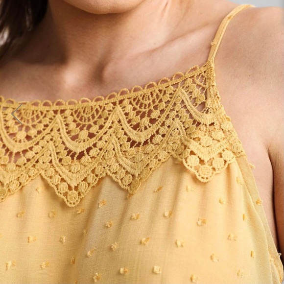Mine Crocheted Décolletage Spaghetti Strap Sleeveless Top - Picture 3 of 13